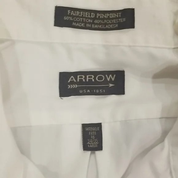 Arrow White Button Down Dress Shirt - Picture 2 of 2